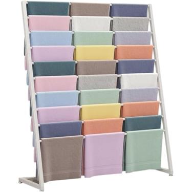 Imagem de Cabides De Hijab De Metal - Suporte De Exibição De Lenço - Rack De Terno De Chão - Prateleira Organizadora De Lenços De Chão, Prateleira De Lenços De Seda, Expositores De, Black, 120X40X145CM