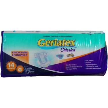 Imagem de Fralda Geriátrica Geriatex Clássica Tam G - 14 fraldas