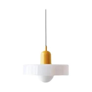 Imagem de Luminária Pendente De Vidro Nórdico Retrô E27 Led Lustre Para Sala De 