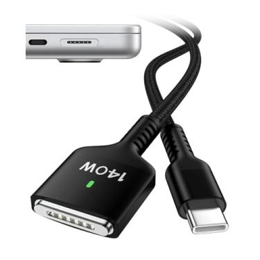 Imagem de Bioonis Cabo De Carregamento Usb-C Para Magnético 3 (1,8 M, 140 W), Rápido Macbook Air M4/M3/M2 (15"/13"), Pro M3/M2 E Max (14"/16", 2021–2025), Substituição Magsafe