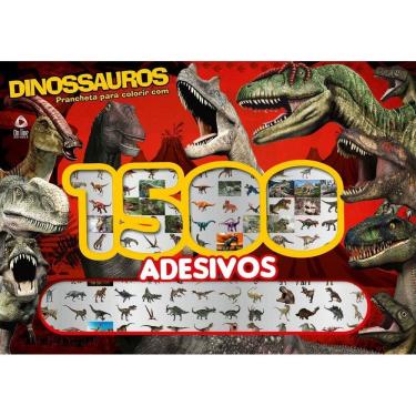 Imagem de Dinossauros Prancheta Para Colorir Com 1500 Adesivos