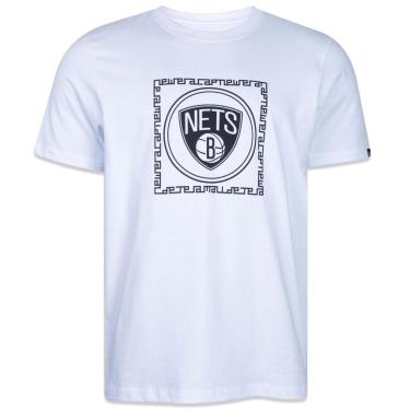 Imagem de Camiseta Regular NBABrooklyn Nets Old Culture Manga Curta New Era Masculino-Masculino