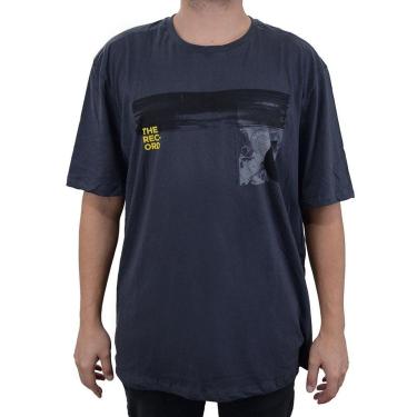 Imagem de Camiseta Masculina Olho Fatal MC Plus Size Raven Cinza 10028-Masculino