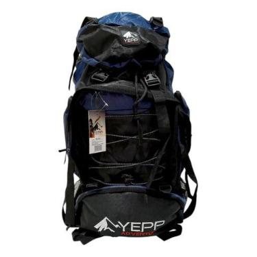 Imagem de Mochila De Trilha Camping Impermeável Montanhismo Viagem - Y Cor Preto