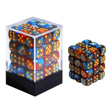 Imagem de FIGURESLAB 36PCS 12mm 6 Sided Dice Set, Mini D6 Standard Game Dice with Box, Compatible with Yahtzee RPG D&D Board Games Classroom Teaching Dices Game Math Learning