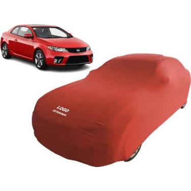 Imagem de Capa Carro Kia Cerato Koup Protege Pintura Tecido Macio - Mz, Vermelha