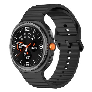 Imagem de Sodhad Pulseira esportiva compatível com Samsung Galaxy Watch 8 de 44 mm e 40 mm, mulheres e homens, pulseira esportiva de silicone macio para Galaxy Watch 8 Classic de 46 mm