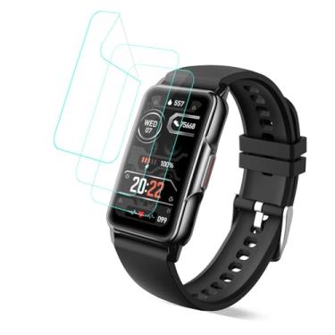 Imagem de Futanwei Protetor de tela Mindrose Smart Watch Fitness Tracker H80 [pacote com 3] Película PET transparente HD macia [compatível com capas] [anti-arranhões] [livre de bolhas] compatível com Bestinn