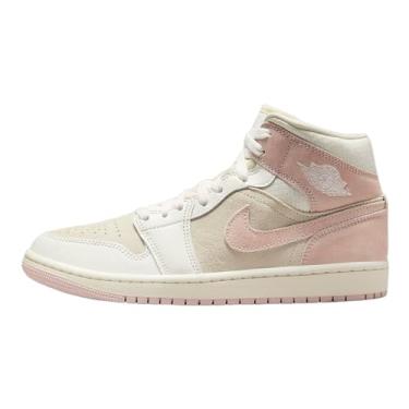 Imagem de Jordan Air 1 Mid Feminino Leite De Coco/Rosa Lenda-Sail Fq1926-161 10