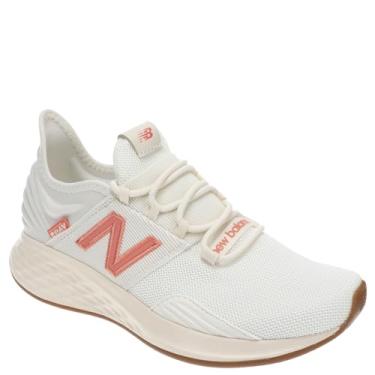 Imagem de New Balance Tênis de corrida feminino Fresh Foam Roav V1, Sal marinho/flare/permafrost, 8 Wide