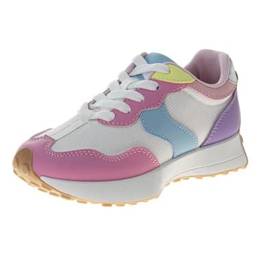 Imagem de Kensie Girl Tênis infantil leve e respirável com cadarço para corrida tamanho 12-13 criança pequena a 1-4 crianças grandes, Multi, 16