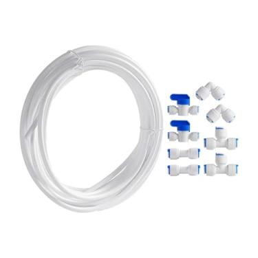 Imagem de ＫＬＫＣＭＳ Kit de filtro de linha de água para refrigerador, encaixe direto para máquina de água potável, máquina de gelo portátil, mangueira de refrigerador PE, Style B