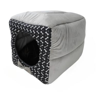 Imagem de Cama 3 Em 1 Para CãEs E Gatos, Com Almofada(TOCA G- PRETA)