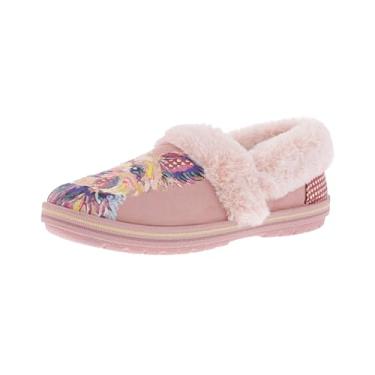 Imagem de Skechers Chinelos femininos Bob's Too Cozy - Snuggle Babes, Rosa/Multi, 34