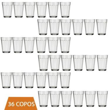 Imagem de Copo Americano Clássico kit 36 Unid Vidro 190ml Café Nadir - NADIR FIG