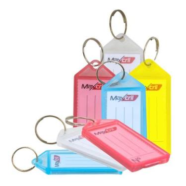 Imagem de Chaveiros Identificadores Para Claviculario Chaves Sortidas Com 100 Pe