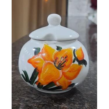 Imagem de Açucareiro 400ml - Porcelana Decorada forte e resistente - M.A.S.