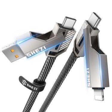 Imagem de Cabo USB C 4 em 1 Vexipia SHEZI Series 45 W 1,5 m para iPhone