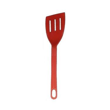 Imagem de Espátula Talher Em Nylon Cozinha Utensílio Vermelho 28Cm - TALHERES JU