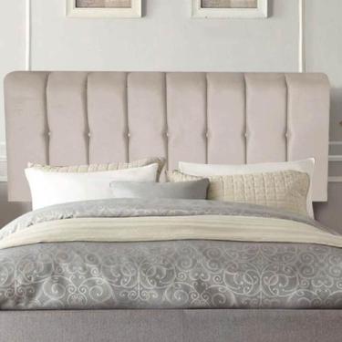 Imagem de Painel Estofada Kiara 100cm Solteiro Box Quarto Suede Bege - Gat Magaz