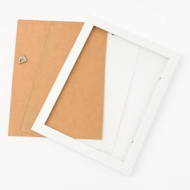 Imagem de Moldura A4, Porta Retrato para Sala, Revestidos com Acetato, DisponíVel Nos Tamanhos A5, A4 e A3(Branco)