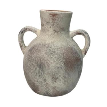 Imagem de Bothyi Vaso de Cerâmica Rústico, Decoração de Exibição de Vaso, Suporte para Plantas, Vaso de Flores de Fazenda para Prateleira, Mesa, Entrada, Pla, Castanho Claro