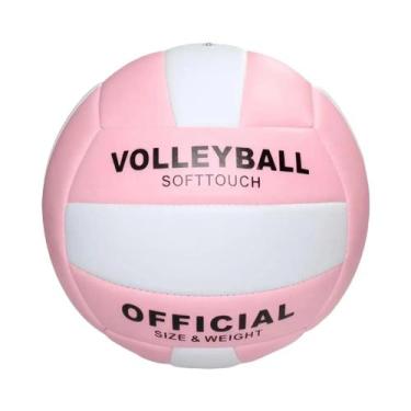 Imagem de Bola De Vôlei Macaron Tamanho Oficial NO.5 27mm Espessura PVC Macia Pa
