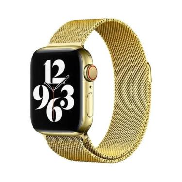 Imagem de Pulseira De Metal Milanese Loop De 44mm 40mm 45mm 41mm Para Apple Watc