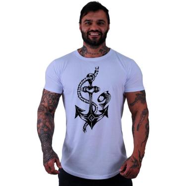 Imagem de Camiseta Longline MXD Conceito Âncora Com Peixe Masculina-Masculino