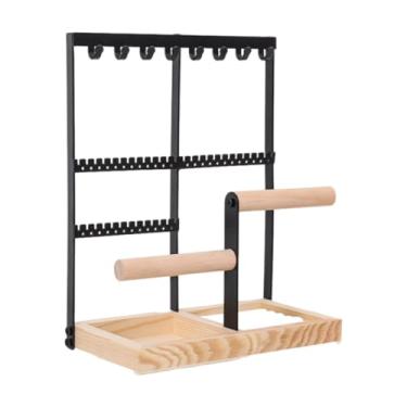 Imagem de LCSVCCXA Suporte para Joias, Expositor de Joias, Suporte de Mesa para Pendurar Brincos, Anéis E Pingentes, Bege