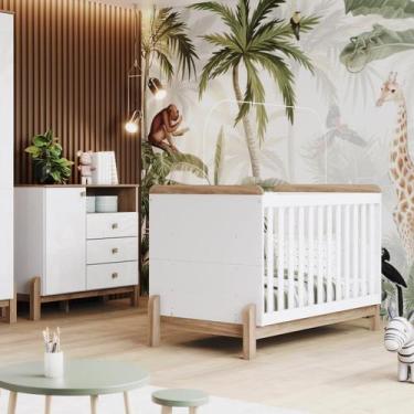 Imagem de Conjunto Quarto de Bebê Berço e Cômoda Ternura - Henn