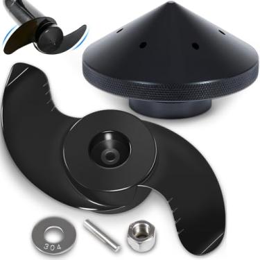 Imagem de MKP-38 Weedless Wedge 2 Prop & Eliminator Trolling Motor Prop Nut For Minn Kota 50.8 kg Thrust 4-1/5.1 cm Motors, 1865023 Trolling Motor Prop for Minn Kota Ulterra, Fortrex, Terrova, Riptide, Ultrex