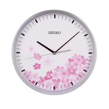 Imagem de Seiko Relógio de parede Cherry Blossom, prata