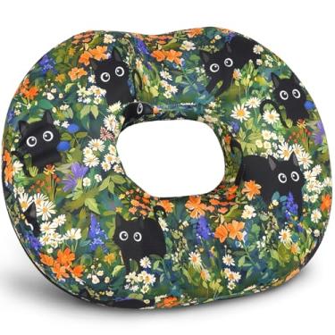 Imagem de gswirmchsq Travesseiro de donut para dor no cóccix, travesseiro de hemorróidas para sentar, alívio da dor no cóccix e gravidez pós-parto para mulheres