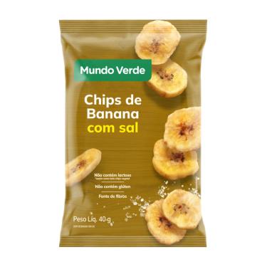 Imagem de Chips de Banana com Sal Mundo Verde 40g