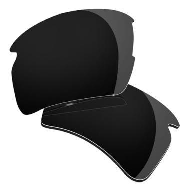 Imagem de Lentes polarizadas de substituição para óculos de sol Oakley Flak 2.0 XL OO9188, várias opções de 2,0 mm, antiarranhões, Preto, 55mm