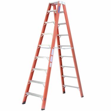 Imagem de Escada Tesoura Fibra De Vidro 2,60 Metros Tf-8 - Es000023 - Cogumelo