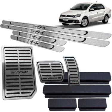 Imagem de Soleira Pedaleira Auto Descanso Voyage 2010 A 20 Preto Br