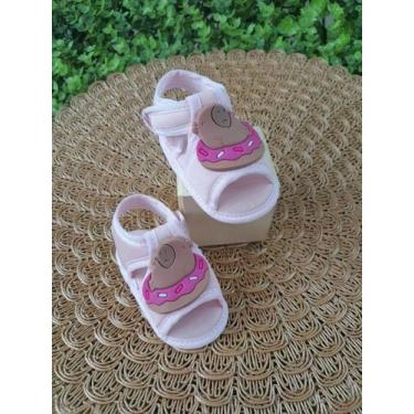 Imagem de Sandalia de Bebê Recém-Nascidos Macia Passeio Casuais Meninas Verão - 