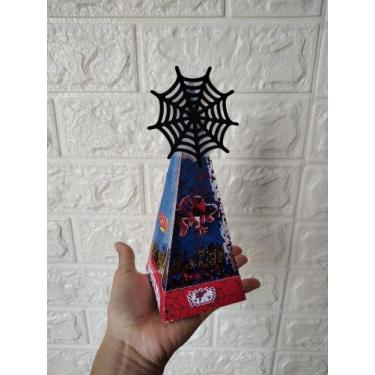 Imagem de Caixa Triangulo homem aranha - Scrap Da Hadassah