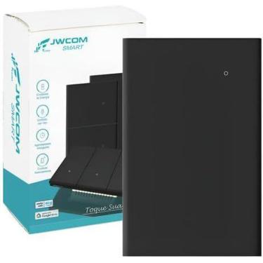 Imagem de Interruptor Inteligente Tecla Física WIFI 1 Botão PRETO jwcom SA-WF216