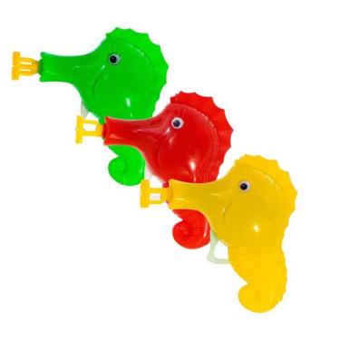 Imagem de Brinquedo Lança Bolhas De Sabão Cavalo Marinho Cores - Art Brink