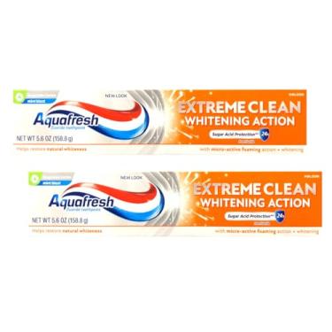 Imagem de Aquafresh Extreme Clean Whitening 5.6 Ounces (Pack of 2)Q