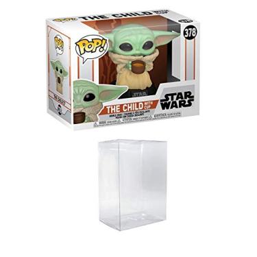 Imagem de POP! Funko Star Wars The Mandalorian - Baby Yoda The Child with Cup Vinyl Figure