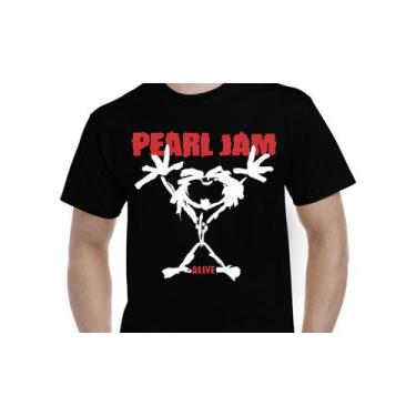 Imagem de Camiseta Pearl Jam Rock 100% algodão - Lightbek Official Store