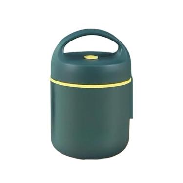 Imagem de Kit Com 4 Lancheiras TéRmicas Redondas | Capacidade 420/500ml | Ideal Para FamíLia E Uso DiáRio(1andar Verde Com Bolsa)