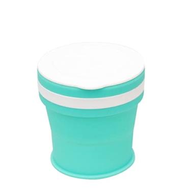 Imagem de WYUYIWH Copo de água Copos Dobráveis Copo de Água Viagem Silicone Retrátil Colorido Portátil Exterior Café Copo de Mão (Cor: Verde 1)