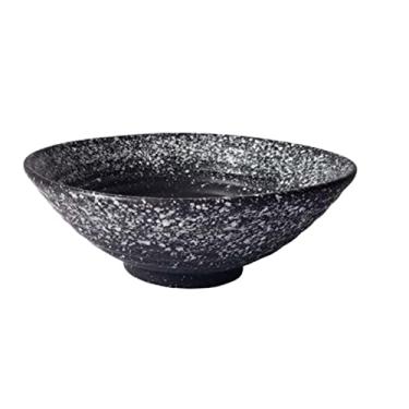 Imagem de WYUYIWH Tigela de cerâmica única nova tigela de ramen de chifre tigela de macarrão instantâneo para estudantes tigela de café da manhã tigela de salada de frutas (cor: 2)