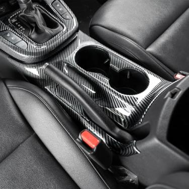 Imagem de Cnaurda Acabamento de console central de carro ABS, capa de moldura de painel de câmbio interno compatível com KIA Soul 2020-2025 (fibra de carbono)