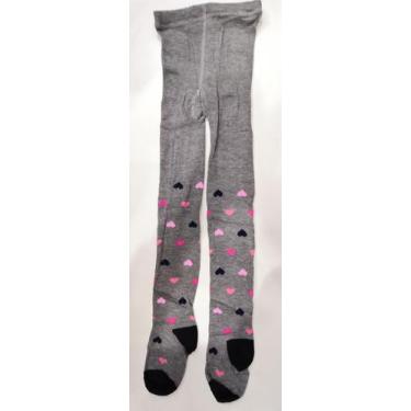 Imagem de Meia Calça Infantil Grossa Minina com Estampa Inverno Proteção Frio - 